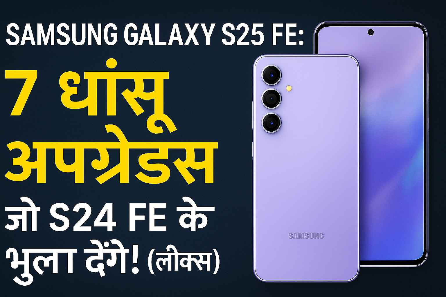 Samsung Galaxy S25 FE: 7 धांसू अपग्रेड्स जो S24 FE को भुला देंगे! (लीक्स)