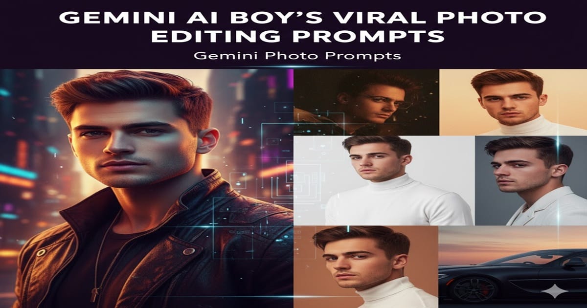 Gemini Al Boy’s Viral Photo Editing Prompts | Gemini Photo Prompts 