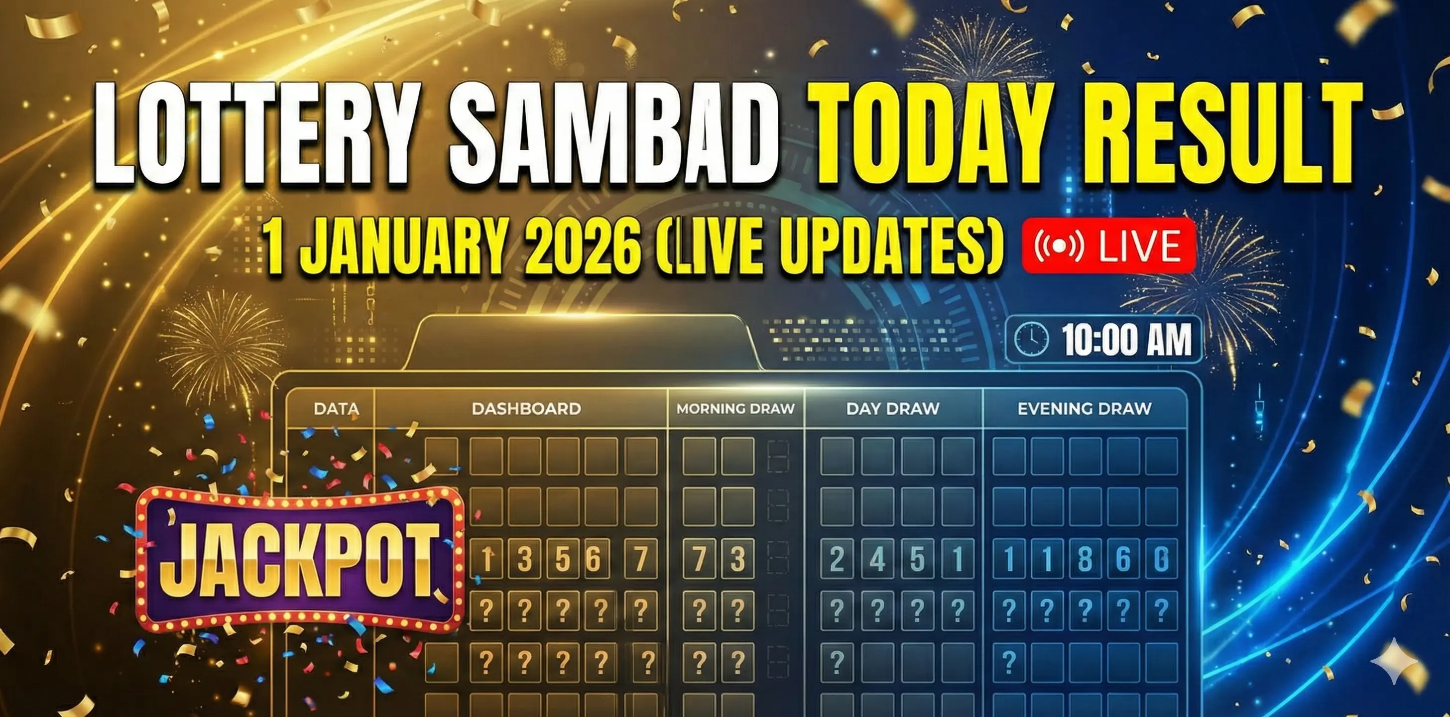 Lottery Sambad Today Result 1 January 2026 (Live Updates)